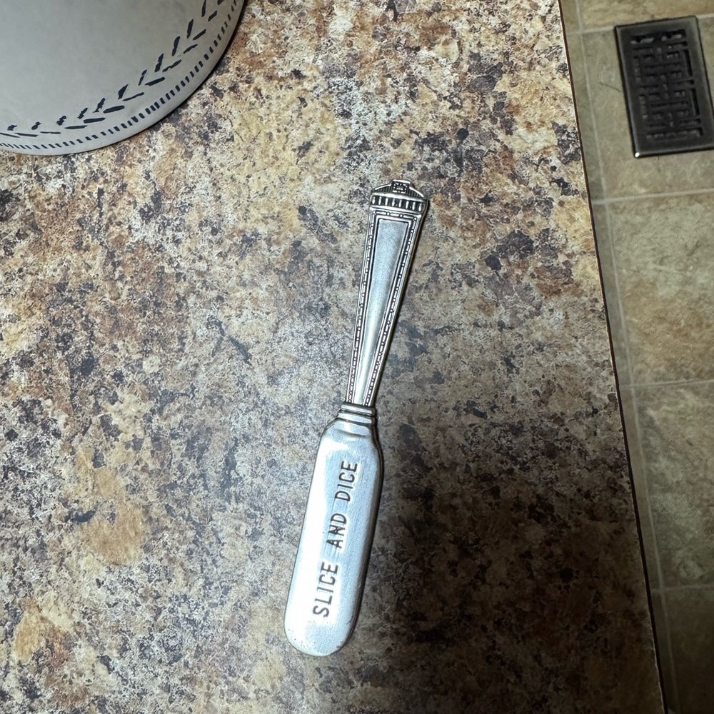 Silver Slice and Dice Serving Knife